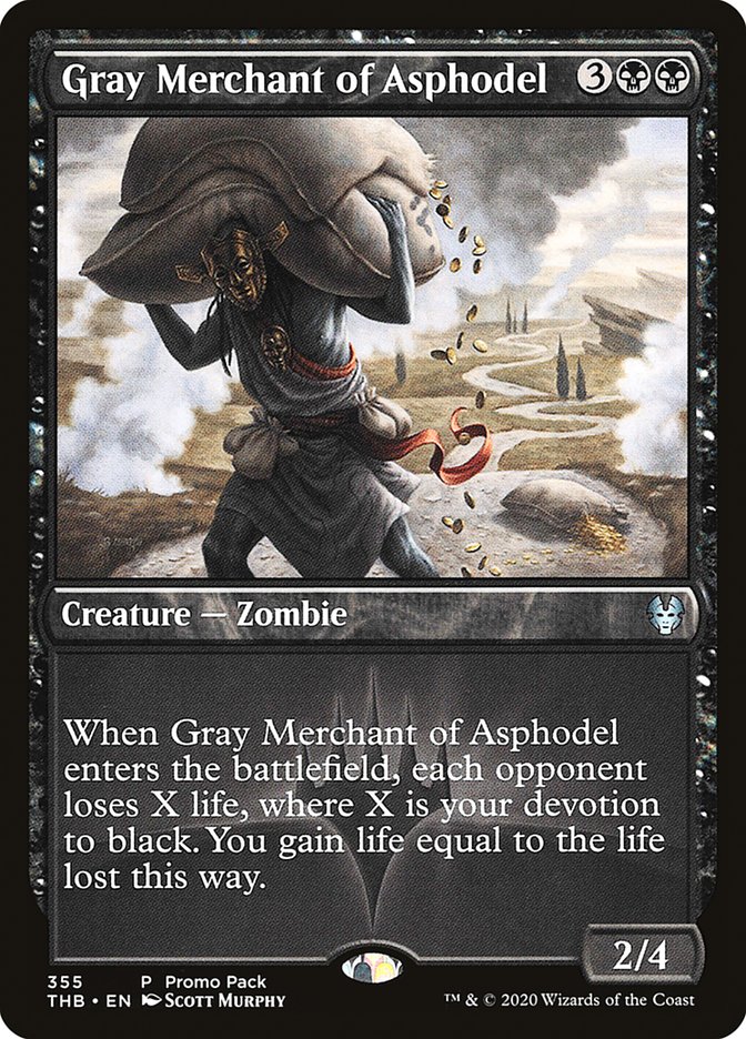 Gray Merchant of Asphodel (Promo Pack) [Theros Beyond Death Promos] | Cracking-Singles