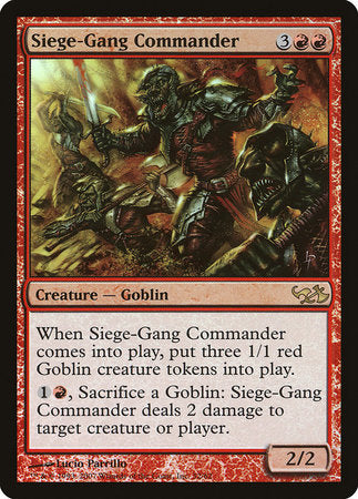 Siege-Gang Commander [Duel Decks: Elves vs. Goblins] | Cracking-Singles