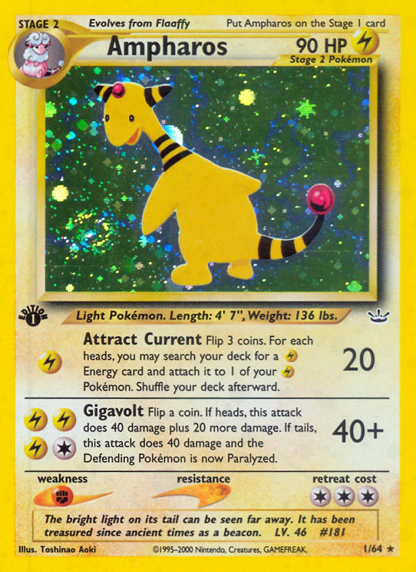 Ampharos (1/64) [Neo Revelation 1st Edition] | Cracking-Singles