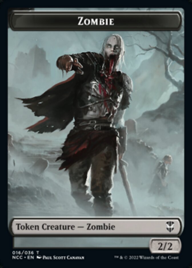 Zombie // Drake Double-sided Token [Streets of New Capenna Commander Tokens] | Cracking-Singles