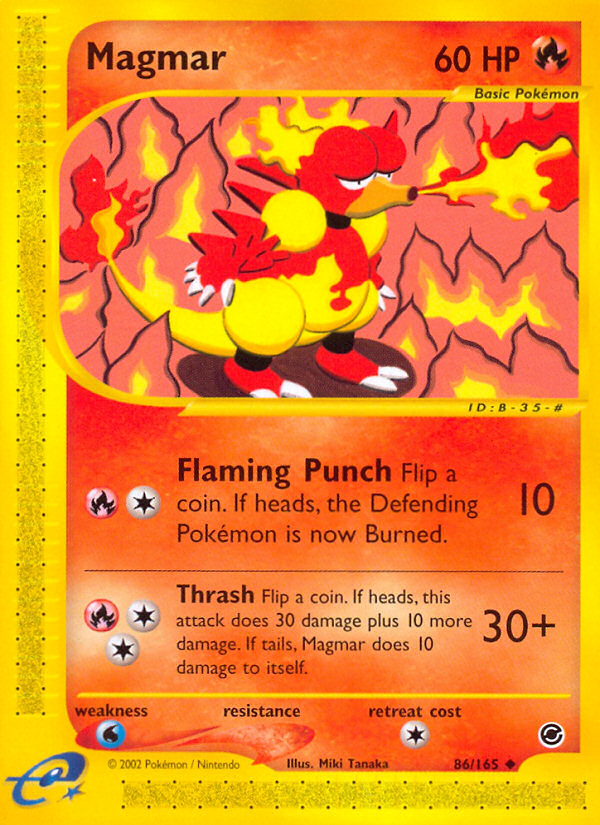 Magmar (86/165) [Expedition: Base Set] | Cracking-Singles