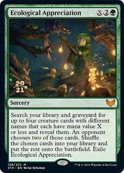 Ecological Appreciation [Strixhaven: School of Mages Prerelease Promos] | Cracking-Singles