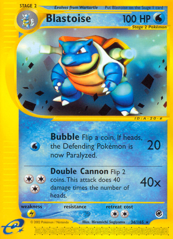 Blastoise (36/165) [Expedition: Base Set] | Cracking-Singles