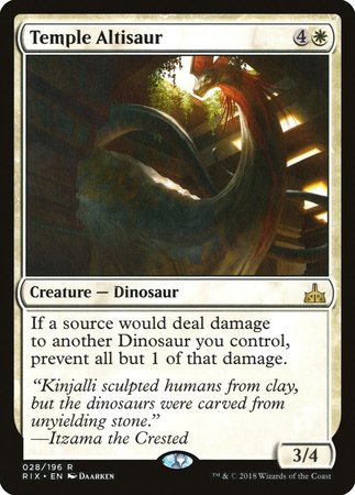 Temple Altisaur [Rivals of Ixalan] | Cracking-Singles