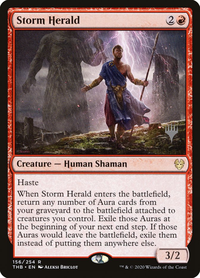 Storm Herald (Promo Pack) [Theros Beyond Death Promos] | Cracking-Singles