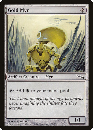 Gold Myr [Mirrodin] | Cracking-Singles