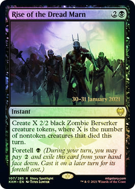 Rise of the Dread Marn  [Kaldheim Prerelease Promos] | Cracking-Singles