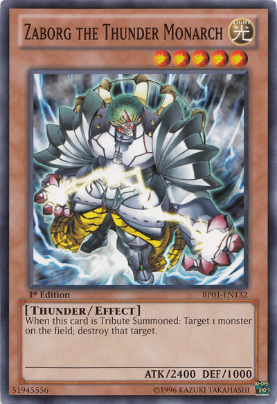 Zaborg the Thunder Monarch [BP01-EN132] Common | Cracking-Singles