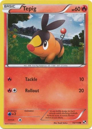 Tepig (15/114) (Cosmos Holo) [Black & White: Base Set] | Cracking-Singles