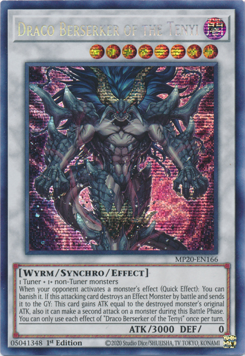 Draco Berserker of the Tenyi [MP20-EN166] Prismatic Secret Rare | Cracking-Singles