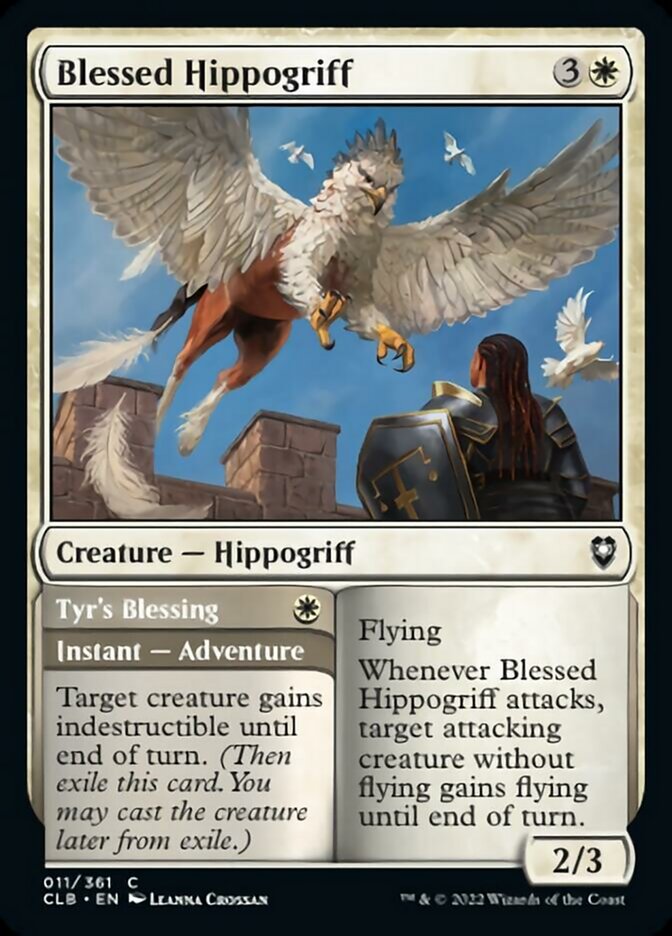 Blessed Hippogriff // Tyr's Blessing [Commander Legends: Battle for Baldur's Gate] | Cracking-Singles