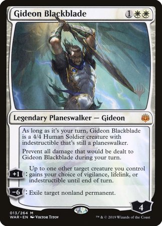 Gideon Blackblade [War of the Spark Promos] | Cracking-Singles