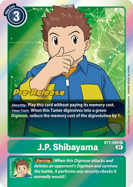 J.P. Shibayama [BT7-089] [Next Adventure Pre-Release Cards] | Cracking-Singles