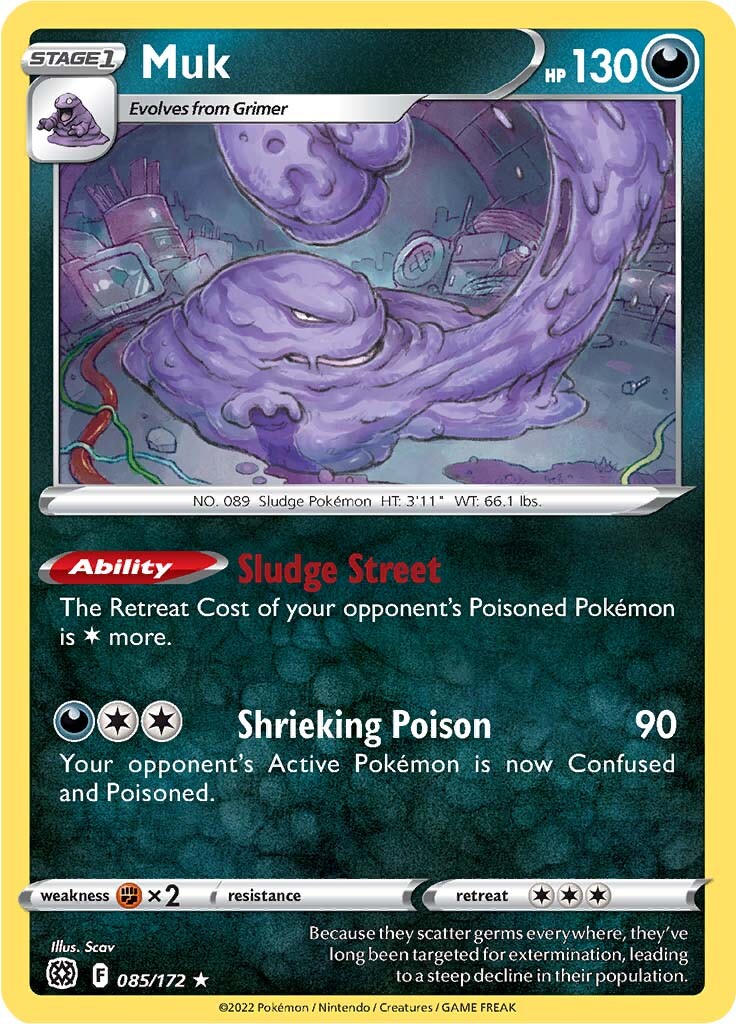 Muk (085/172) [Sword & Shield: Brilliant Stars] | Cracking-Singles