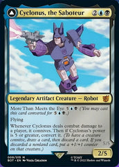 Cyclonus, the Saboteur // Cyclonus, Cybertronian Fighter [Universes Beyond: Transformers] | Cracking-Singles