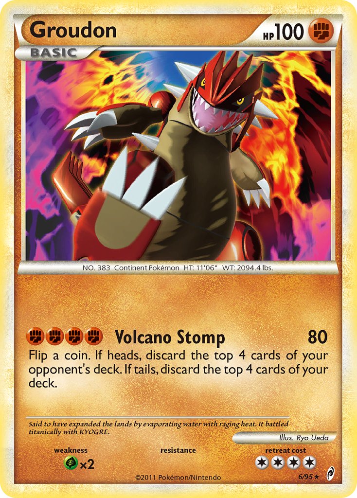 Groudon (6/95) (Theme Deck Exclusive) [HeartGold & SoulSilver: Call of Legends] | Cracking-Singles