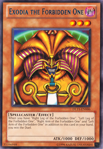 Exodia the Forbidden One (Blue) [DL11-EN006] Rare | Cracking-Singles