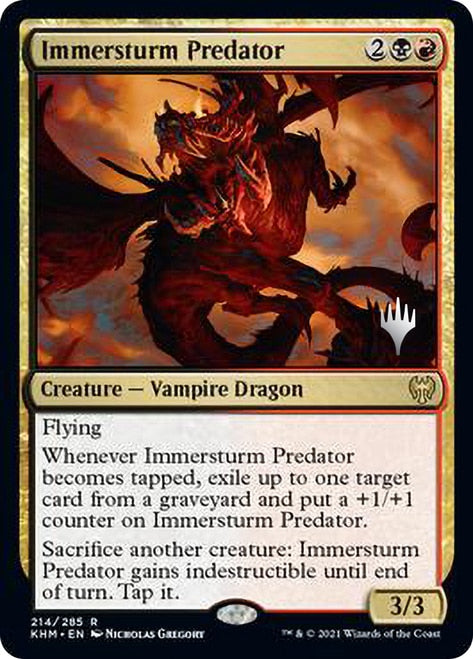 Immersturm Predator [Kaldheim Promo Pack] | Cracking-Singles