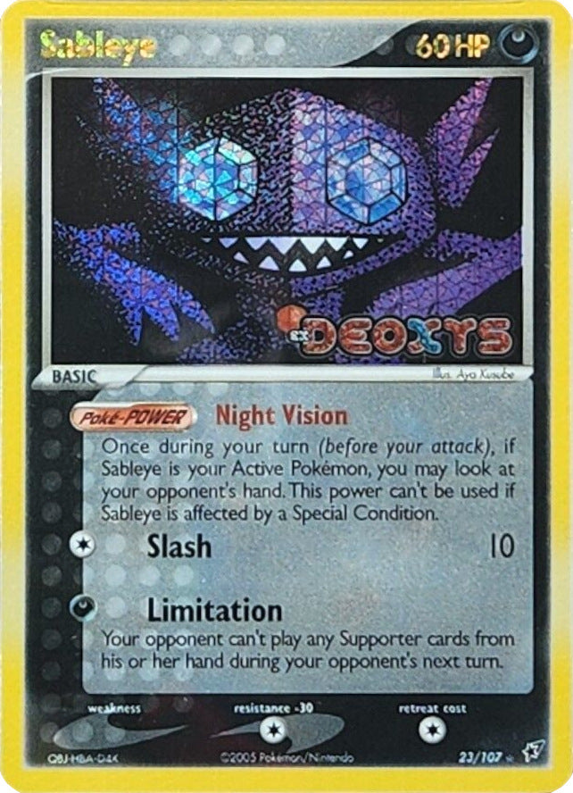 Sableye (23/107) (Stamped) [EX: Deoxys] | Cracking-Singles