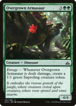 Overgrown Armasaur [Rivals of Ixalan] | Cracking-Singles