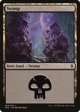 Swamp (263) [Battle for Zendikar] | Cracking-Singles