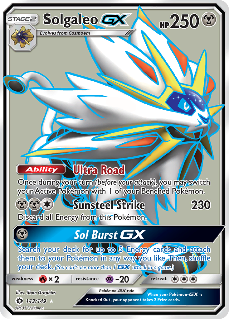 Solgaleo GX (143/149) [Sun & Moon: Base Set] | Cracking-Singles