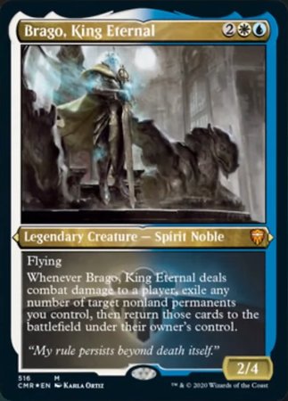 Brago, King Eternal (Foil Etched) [Commander Legends] | Cracking-Singles