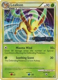 Leafeon (17/90) (Prerelease Promo) [Staff] [Nintendo: Black Star Promos] | Cracking-Singles