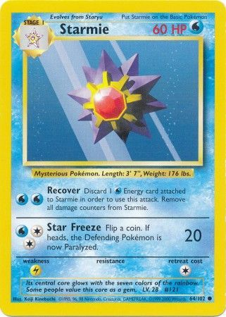 Starmie (64/102) [Base Set Unlimited] | Cracking-Singles