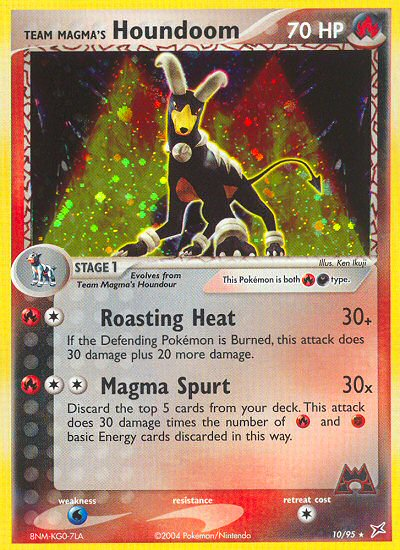 Team Magma's Houndoom (10/95) [EX: Team Magma vs Team Aqua] | Cracking-Singles