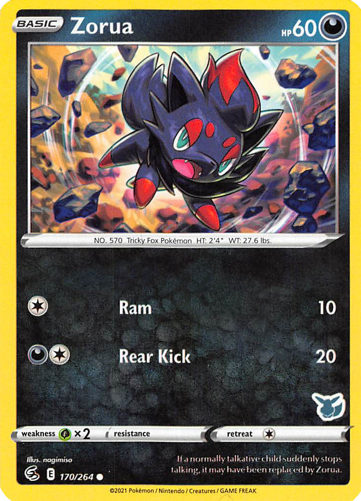 Zorua (170/264) (Eevee Deck) [Battle Academy 2022] | Cracking-Singles