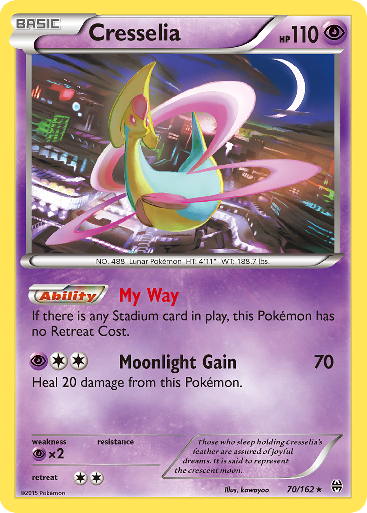 Cresselia (70/162) [XY: BREAKthrough] | Cracking-Singles