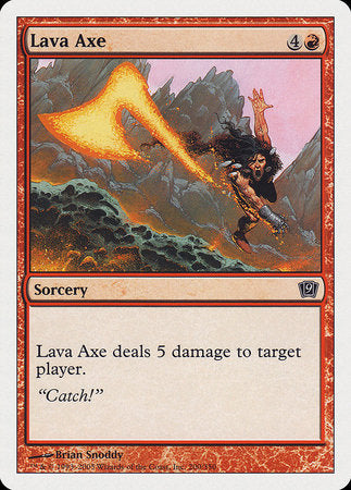 Lava Axe [Ninth Edition] | Cracking-Singles