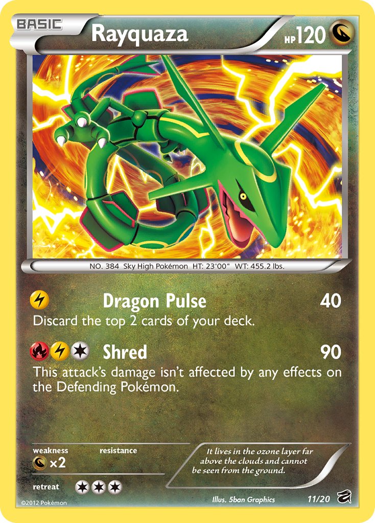 Rayquaza (11/20) (Blister Exclusive) [Black & White: Dragon Vault] | Cracking-Singles