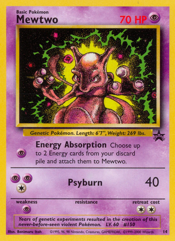 Mewtwo (14) [Wizards of the Coast: Black Star Promos] | Cracking-Singles