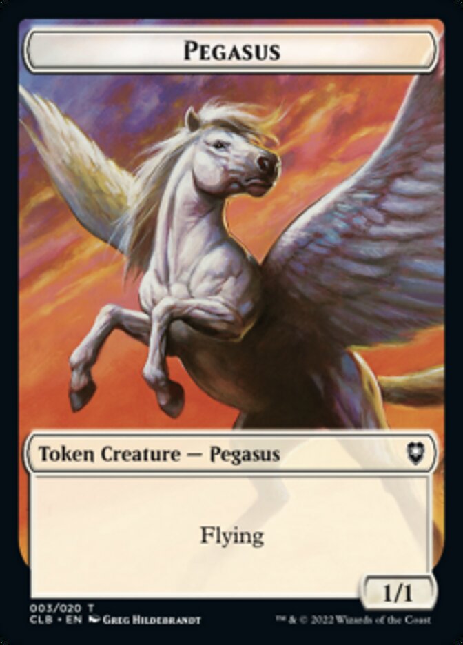 Pegasus Token [Commander Legends: Battle for Baldur's Gate Tokens] | Cracking-Singles