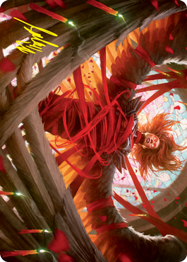 Sigarda's Imprisonment Art Card (Gold-Stamped Signature) [Innistrad: Crimson Vow Art Series] | Cracking-Singles