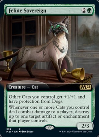 Feline Sovereign (Extended Art) [Core Set 2021] | Cracking-Singles