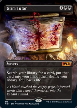 Grim Tutor (Alternate Art) [Core Set 2021] | Cracking-Singles