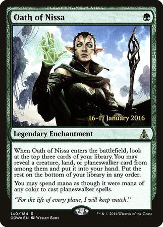 Oath of Nissa [Oath of the Gatewatch Promos] | Cracking-Singles