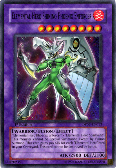 Elemental Hero Shining Phoenix Enforcer [DP05-EN013] Super Rare | Cracking-Singles