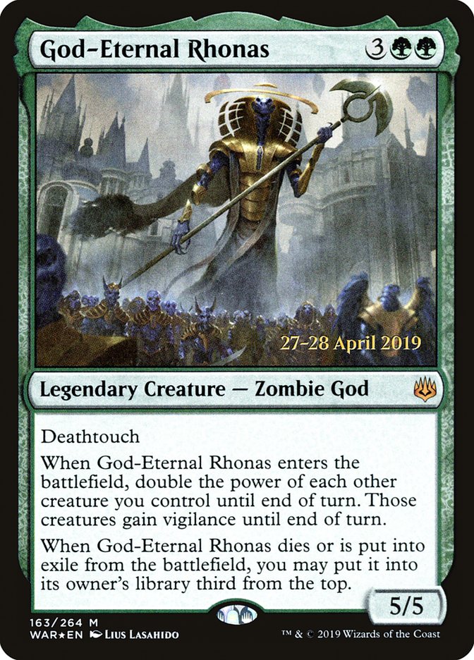 God-Eternal Rhonas  [War of the Spark Prerelease Promos] | Cracking-Singles