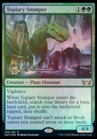 Topiary Stomper [Streets of New Capenna Prerelease Promos] | Cracking-Singles