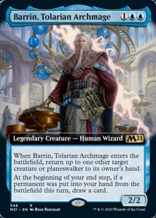 Barrin, Tolarian Archmage (Extended Art) [Core Set 2021] | Cracking-Singles