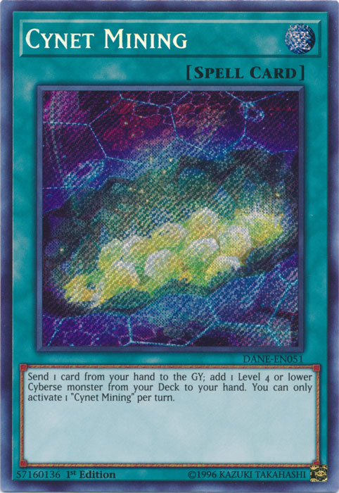 Cynet Mining [DANE-EN051] Secret Rare | Cracking-Singles