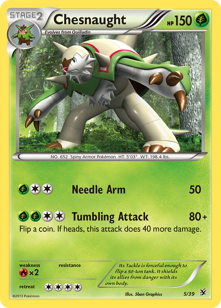 Chesnaught (5/39) [XY: Kalos Starter Set] | Cracking-Singles