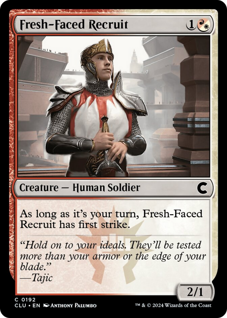 Fresh-Faced Recruit [Ravnica: Clue Edition] | Cracking-Singles