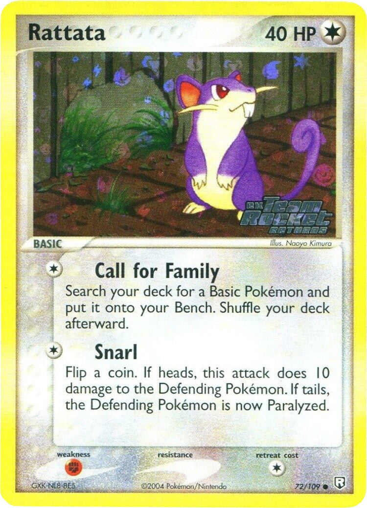 Rattata (72/109) (Stamped) [EX: Team Rocket Returns] | Cracking-Singles