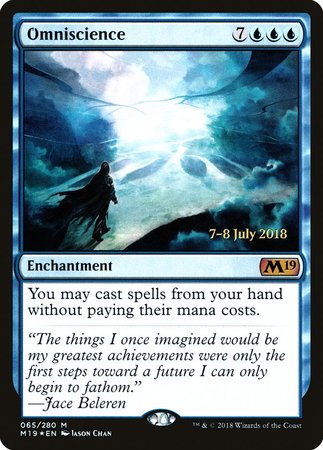 Omniscience [Core Set 2019 Promos] | Cracking-Singles