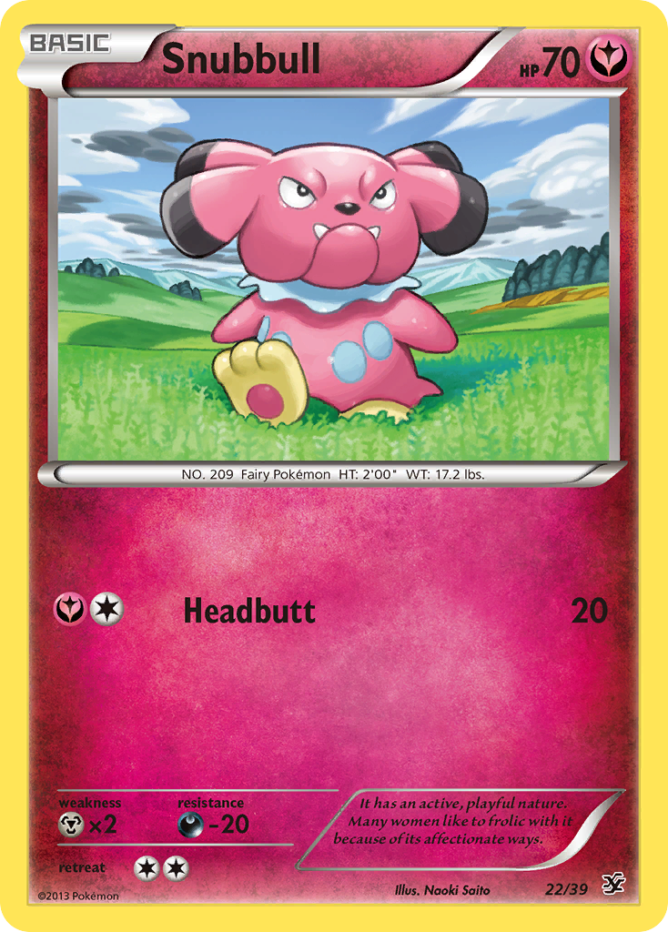 Snubbull (22/39) [XY: Kalos Starter Set] | Cracking-Singles